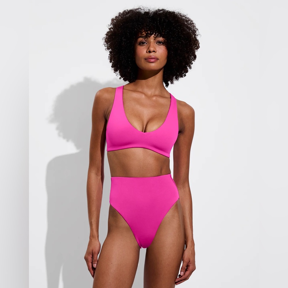 Left on Friday Hi Hi Bottom in Hot Pink - Picture 5 of 12